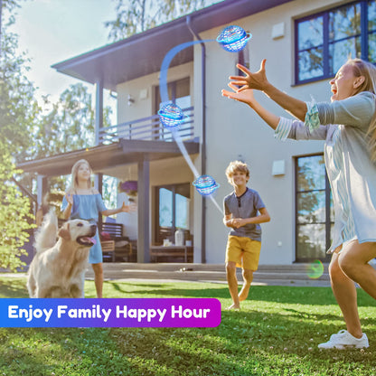 Kidsjoy Fly Orb Hover Ball Floating Boomerang Spinner Drone Balls - Cool Toys Gifts for 6-15 Year Old Boys & Girls (Blue) (Blue_01)