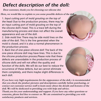Aniiyy 18 Inch Full Body Silicone Baby Doll, Realistic Solid Silicone Reborn Dolls with Handrooted Hair,Poseable Real Life Newborn Baby