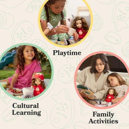 Jilly Bing Riley Mixed Baby Doll - Authentic Asian and Caucasian Multicultural Baby Dolls for Kids, Gifts for Kids Encouraging Imaginative Play and Cultural Representation, Gifts for Girls & Boys