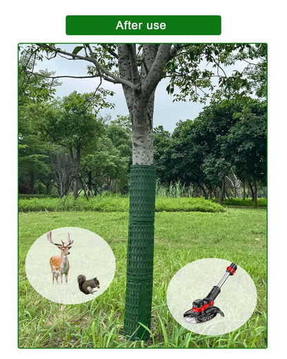 Tree Trunk Protector Guard - 6Pcs Splicable Bark Protectors, Breathable Wildlife Protection