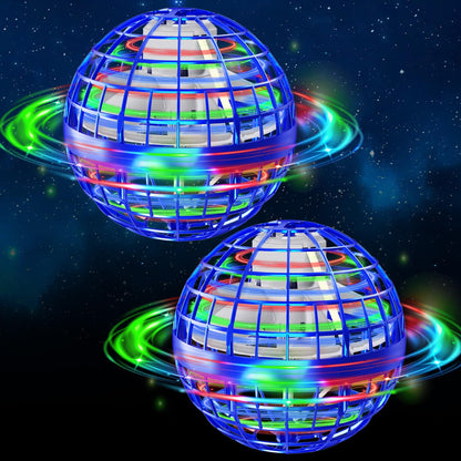 semai Flying Orb Ball Toy 2025, 2 Pack Magic Cosmic Globe UFO Boomerang Hover Ball Fidget Spinner Mini Drone for Kids Age 6-8-13, Cool Toys Gift for 6 7 8 9 10+ Year Old Boys Girls Teens Outdoor Toys
