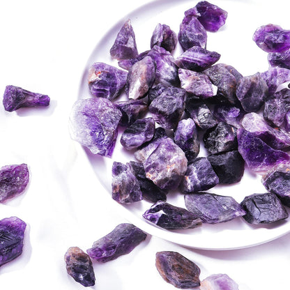 Apengshi Amethyst Healing Crystal Rough Stone 0.97lb（440g） Natural Crystal Raw Chakra Stone Meditation Reiki Collection