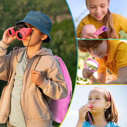 YOPINSAND Kids Explorer Kit & Bug Catcher Kit, Camping Gear for Kids, Outdoor Exploration Set with Backpack & Binoculars, Ideal Outdoor Adventure Toys for Boys Girls 3-12