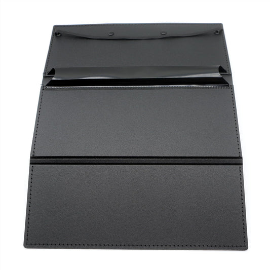 QYIMLI Foldable Nursing Clipboard, 3 Layers Folding clipboards Nurses Clip Board Low Profile Clip Pocket Clipboards for Nurses, Doctors,Students, Teachers (Black)