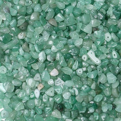 ZHIYUXI 400pcs Green Aventurine Beads 5-8mm Crystals Gemstones for Bracelet Making 2 Strands Irregular Stone Bead for Jewelry Making Craft
