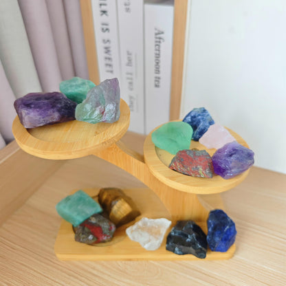 2 lb Raw Crystals and Healing Stones Bulk for Tumbling, Wire Wrapping, Wicca Reiki,Meditation, Mixed Stones