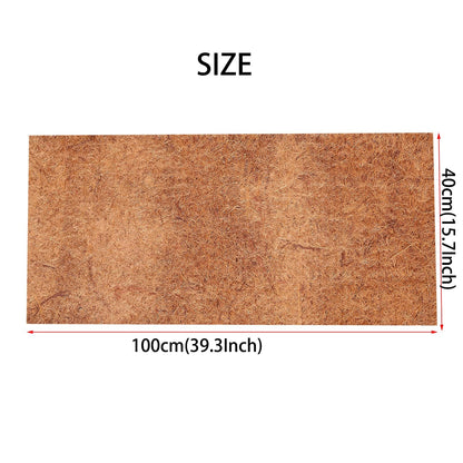 EIMQUVW 4 Rolls 16x40 Inch(40cm*100cm) Coconut Coir Liner Roll Coco Liner Roll Coconut No-Slip Ice and Snow Carpet Mats Natural Coir Fiber Liner Sheets Carpet Animal Pet Pad