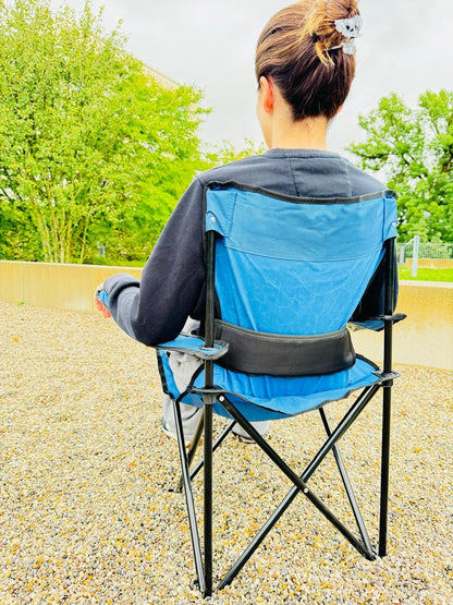 Lumbar Support Belt for Camping Chair – Adjustable Back Support Strap for Outdoor Folding Chairs – Ergonomic Lower Backrest Chair Accessory