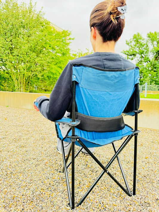 Lumbar Support Belt for Camping Chair – Adjustable Back Support Strap for Outdoor Folding Chairs – Ergonomic Lower Backrest Chair Accessory