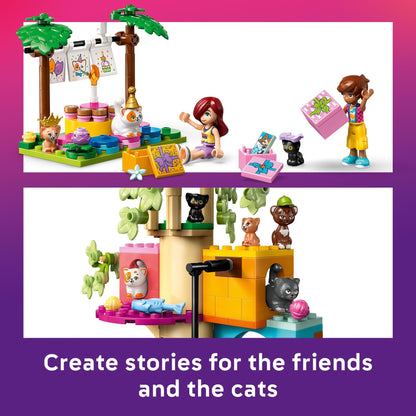 LEGO Friends Party & Tree House Building Toy, Pretend Play Blocks with Toys & 2 Minidolls, Creative Storytelling Toy for Kids 9+, Gift Idea, 42666