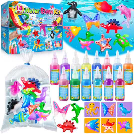 Kacwsoay Magic Water Elf Toy Kit - 14 Colors Toys Crafts Birthday Gifts for Boys and Girls Age 5 6 7 8 9 10 11 12
