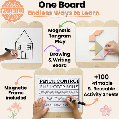 Nurtify 5 Panels, Wall Busy Board for Toddlers 2–7, 25-in-1 Montessori Wall Activity Board, Wooden Busy Board Wall Mounted, Sensory Wall Panel for Kids, Toddler wall Activity, Large Modular System