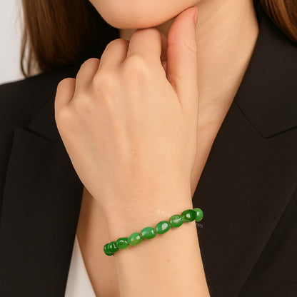 Amazing Gemstone Green Aventurine Bracelet for Women Men's Gifts - Chakra Protection Mens Bracelet - Aventurine Crystal Tumbled Stone - Beaded Pulseras Para Hombres Mujer Christmas Stocking Stuffers