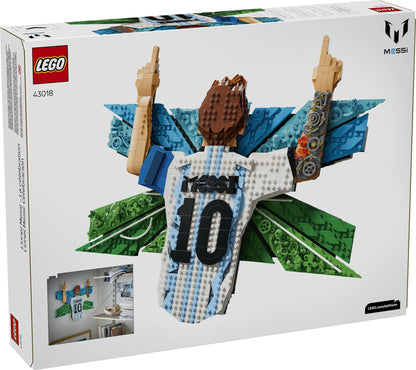 LEGO Editions Lionel Messi – Celebration - Building Set for Boys & Girls, Ages 14+ - Collectible Soccer Gift for Fans - Kids Bedroom or Shelf Decor - 43018