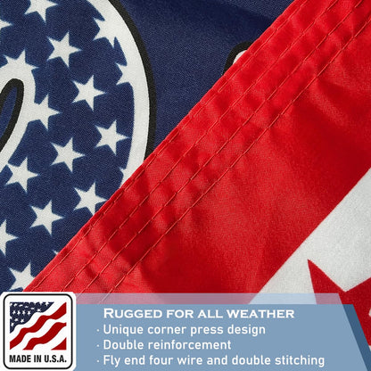 KEYCA 250th Anniversary Flag 2x3 FT Made in The USA Heavy Duty Vibrant Colors Double Sided Blue 1776-2026 250th Birthday Flag with 2 Brass Grommets Independence Celebration Suitable for Indoor and Outdoor Use