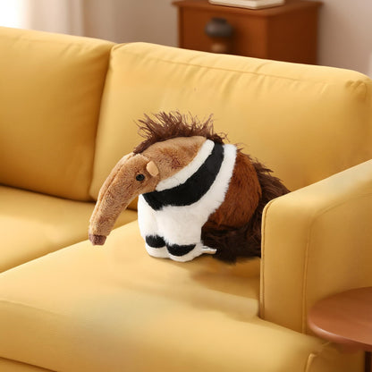 Anteater Stuffed Animal, Anteater Plush Toys Lifelike Cute with PP Cotton,10.6 Inches Soft Realistic Stuffed Zoo Animals Toy Juguetes De Peluche Gifts for Kids Girls Animal Lover Birthday Christmas
