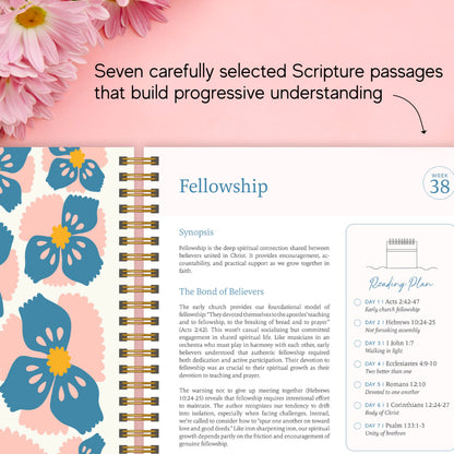 Official Spiral Bible® The Bible in a Year | 52 Week Guided Bible Study & Daily Reading Plan | Spiritual Companion & Journal for Adults & Teens | 8.5" x 11" Notebook