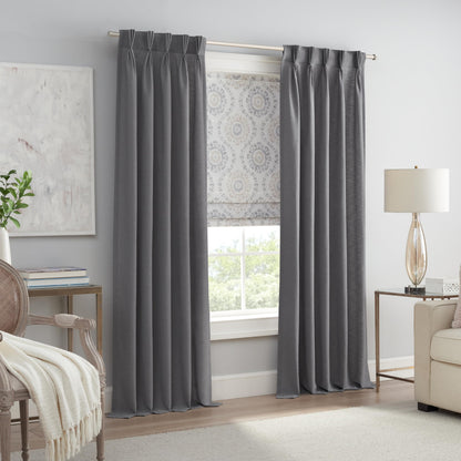 Waverly Adonis Medallion 100% Blackout Roman Shade, Cordless and Noise Reducing Window Shade for Privacy, Thermal Window Treatments for Energy Saving Benefits, 23 in Wide x 64 in Long, Natural