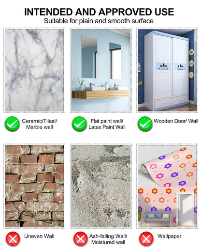 Unbreakable Acrylic Full Length Mirror for Wall Mounted, Full Body Mirror for Kids, Plastic Safe Shatterproof, Extra Thick 1/8", 12" x 12" x 4 PCS, Workout Mirrors for Home Gym, Bedroom Over The Door