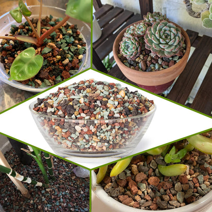 ARTKETTY Succulent Pots with Drainage - Large Succulent Planters with 2.2lb Mix Horticultural Lava Rock Pebbles, Planting Tools Set for Beginner- Shallow Bonsai Pot Ceramic Cactus Flower Plant Pot