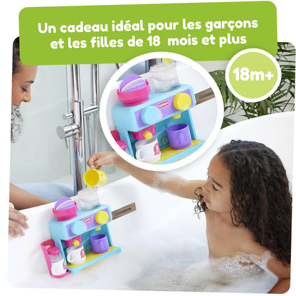 Toomies Bizak 30693547 Bathtub Coffee Maker with All Kinds of Accessories Such as Three Cups, Sugar Bowl, frother, Recommended for Children from 18 Months
