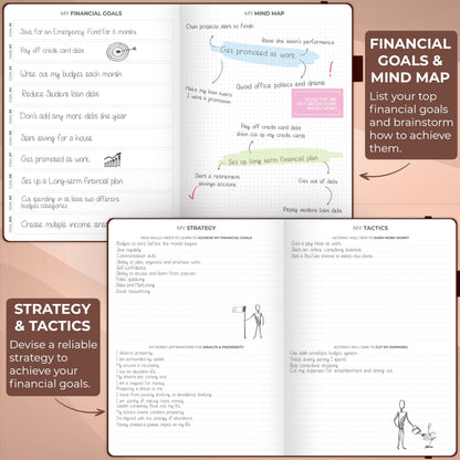 Clever Fox Budget Planner Large – Expense Tracker Notebook. Monthly Budgeting & Bill Organizer, Finance Logbook & Accounts Book, A4 (Brown)