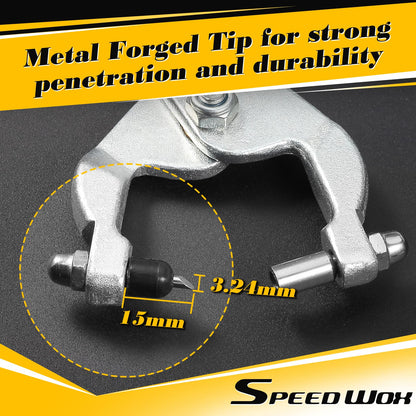 SPEEDWOX 10 Inch Ceiling Grid Punch Pliers - 3.24mm Grid Hole Punch for Rivets - Multifunctional Puncher for Thin Metal Sheet Decoration