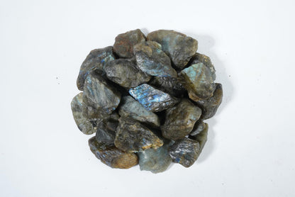 ZAICUS 1 lb Labradorite Rough Stone - Raw Stones and Crystals Bulk for Tumbling, Jewelry Making, Cabbing, Lapidary, Fountain Rocks, Decoration, Polishing, Wire Wrapping, Gem Mining, Reiki Crystal