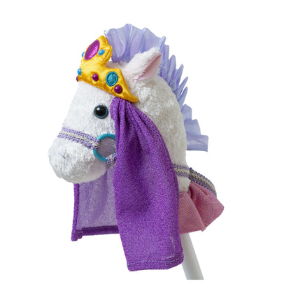 Mary Meyer Hobby Horse Toy Fancy Prancer Stick Horses, 33-Inches Tall, Princess Pony