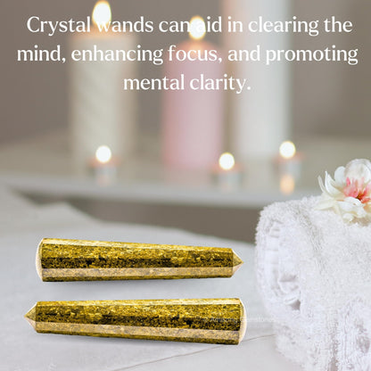 Amazing Gemstone Bronzite Crystal Wand Massage Stick - Pelvic Wand Gua Sha for Adults - Crystals and Healing Stones Massage Wands for Adults Gifts (Pointed)