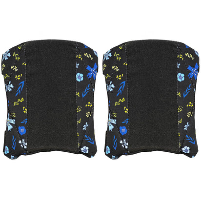 Garden Knee Pads for Women, Lightweight Waterproof KneePads for Gardening, Anti Slip Leather Foam Padding Kneeling Pads for Flooring and Carpet Cleaning, House work, Gardening Maintain, Knee Protector, Blue Flower