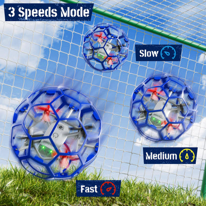JUKUDAHU Remote Control Helicopter for Kids 8-12, 2.4 GHz RC Helicopter Ball with Lights, 360° Flips, Flying Toy Ball, Outdoor Toy for Boys Girls Ages 8-16, Toy Gifts for 8 9 10 11 12