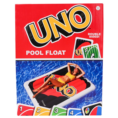 Uno™ Pool Float – Giant Inflatable Reverse Card, Floatie for Pool, Beach & Lake, Durable Vinyl Raft, 6 Feet Tall, Perfect for Lounging & Summer Fun