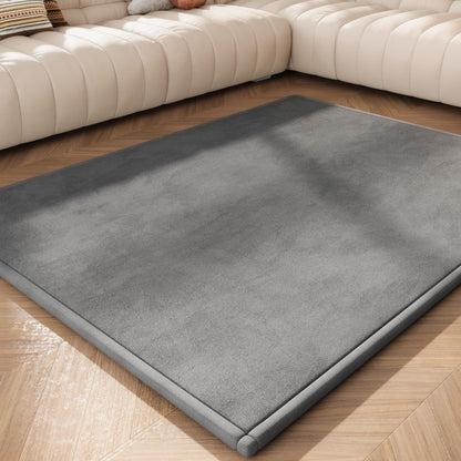 Floisdace Baby Play Mat for Floor, 1.3'' Thick Memory Foam Tummy Time Mat - Super Soft Coral Velvet Nursery Rug with Non-Slip Backing, Crawling Rug for Toddlers/Infants, Yoga & Tatami Use, 71''x 79''