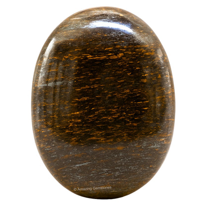 Amazing Gemstone Bronzite Crystals and Healing Stones - Large Palm Stone Crystals Piedra - Crystal for Good Luck, Balanced Positive Energy, Meditation - Unique Stocking Stuffers Gifts for Women, Men