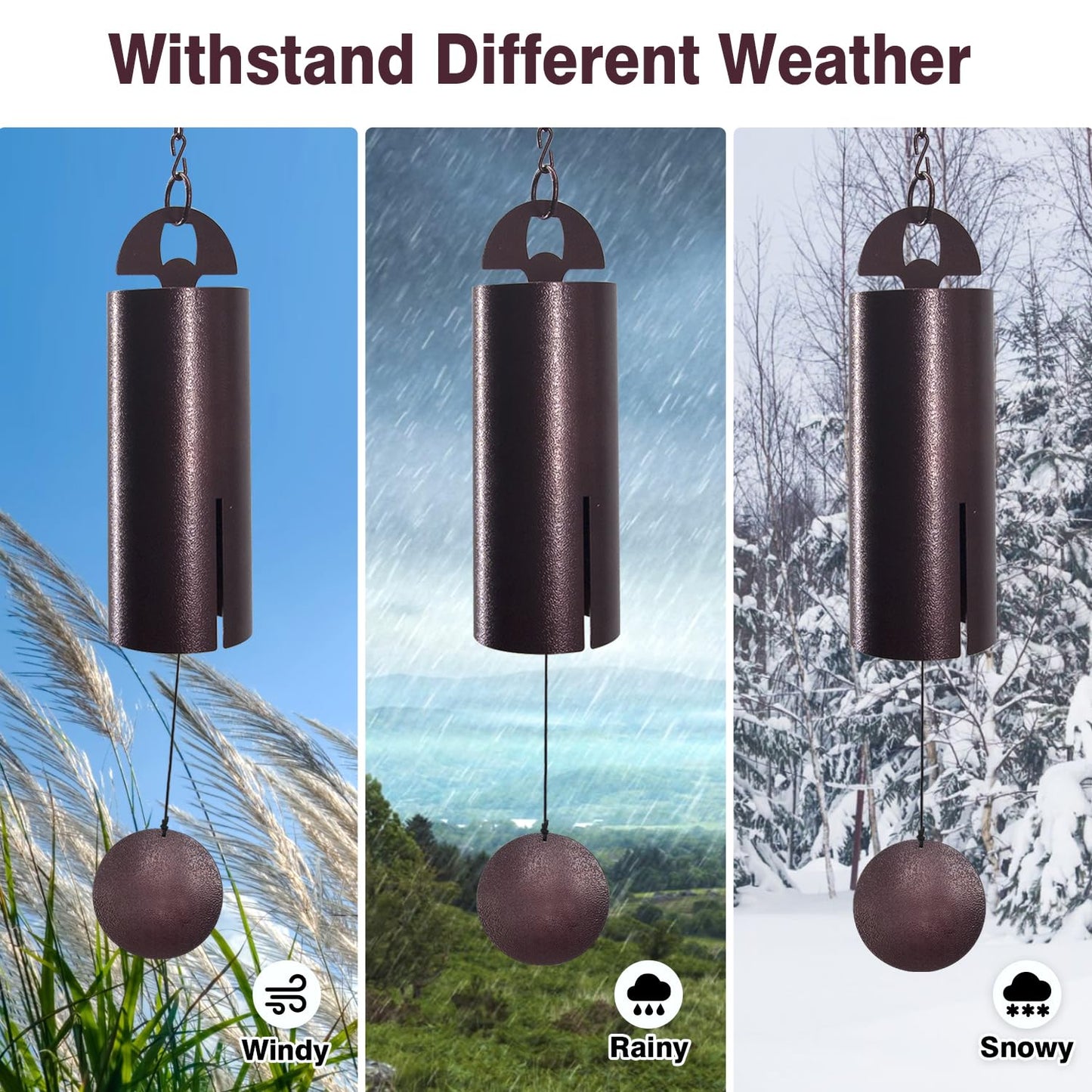 ASTARIN Wind Chimes for Outside Deep Tone Heroic Windbell Deep Resonance Serenity Bell Outdoor Decor for Patio,Yard,Porch,Garden