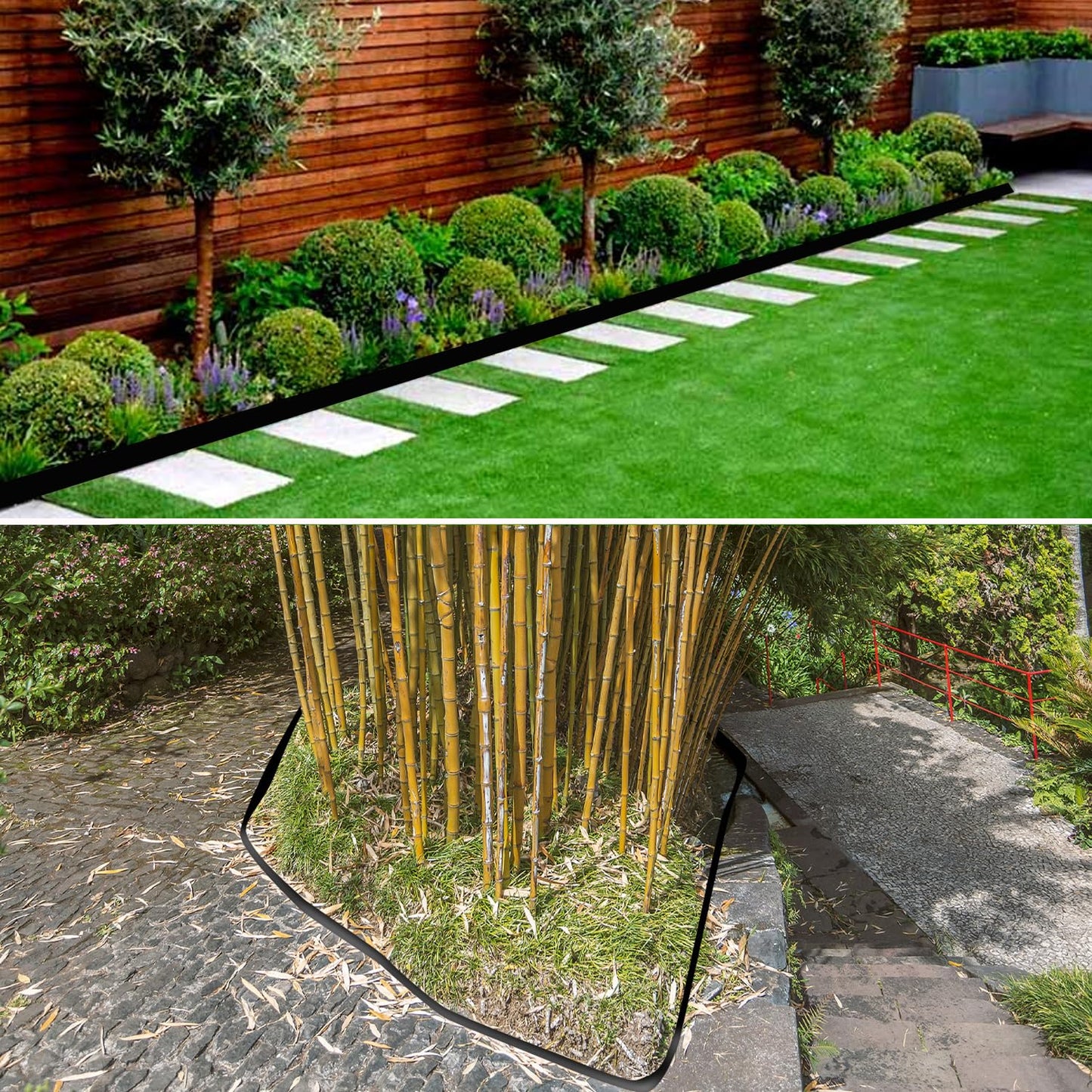 75ft x 24in x 60mil-Tree Root Barrier Bamboo Barrier Rhizome Control Barrier for Landscaping and Protection Roads