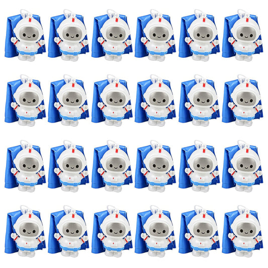 ArtCreativity 24-Pack / 2" Mini Astronaut Paratroopers – Durable Parachute Toys for Kids – Space-Themed Party Favors, Astronaut Piñata Fillers, and Goodie Bag Toys