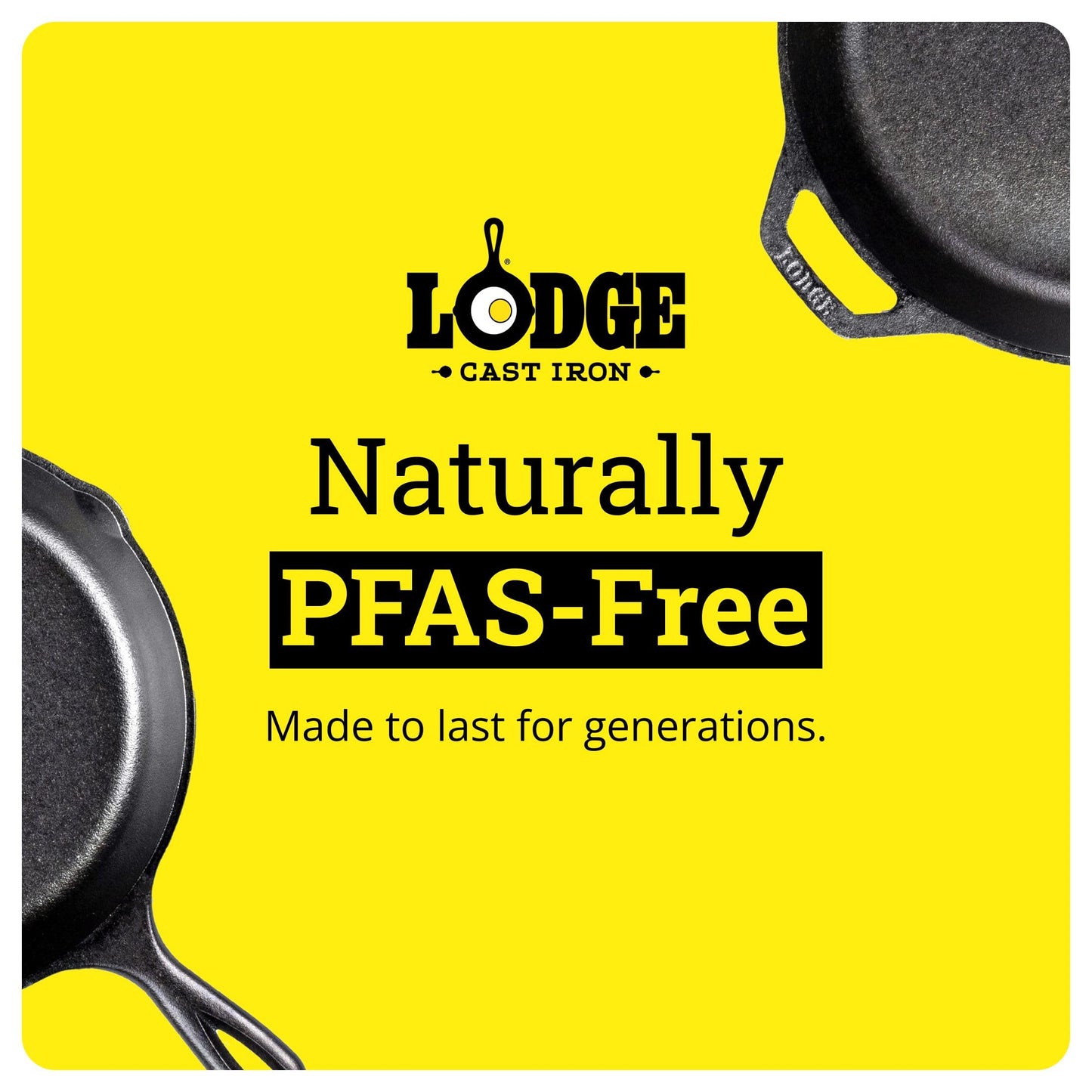 Lodge Seasoned Cast Iron Skillet - Quality Frying Pan for the Stove, Oven, Grill & Campfire - Includes Silicone Hot Handle Holder - Non-Toxic, Nonstick & Long-Lasting - 12 Inches