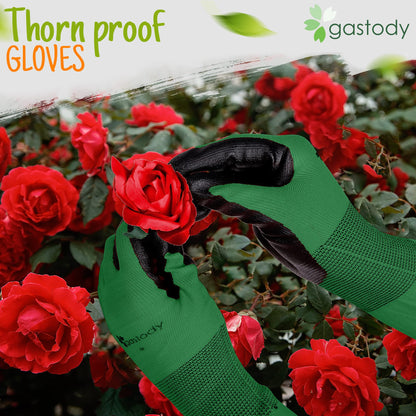 Gastody™ Long Gardening Gloves Women and Men S - Long Sleeve Garden Gloves Multipurpose Heavy Duty Outdoor and Indoor - Long Cuff Garden Gloves - Thorn Resistant Protective Work Rose Pruning Gloves