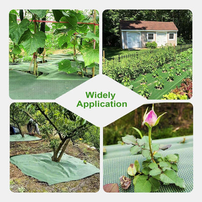 EnonGarden 3x100ft Weed Barrier Fabric & Landscape Fabric,Green Black Heavy-Duty Non-Woven Ground Cover, Easy Setup Weed Control Mat for Garden, Yard, Farm, Orchard, Fruit Trees