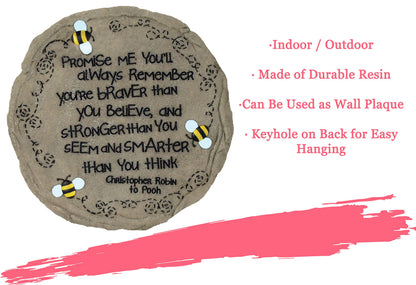 Spoontiques - Garden Décor - Promise Me Stepping Stone - Decorative Stone for Garden