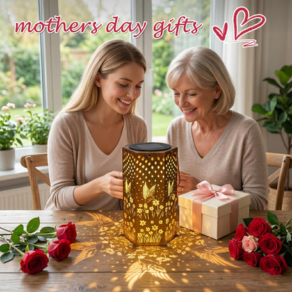 Mothers Day Gifts for Mom Grandma - Birthday Gifts for Women, Hummingbird Solar Lanterns Outdoor Waterproof, Garden Decor for Outside