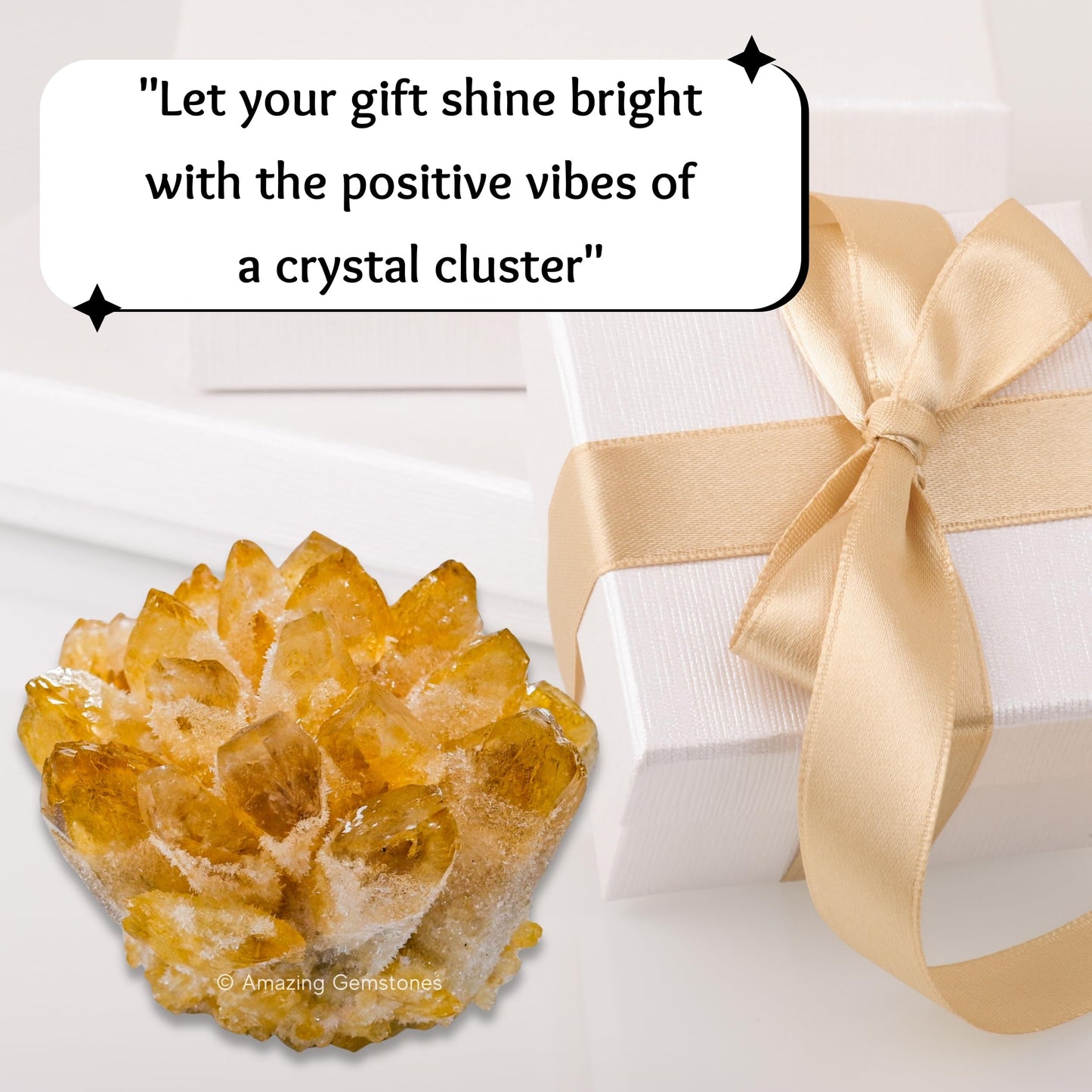 Amazing Gemstone Large Citrine Crystal Cluster Points for Meditation, Home Decor and Gift - Natural Quartz Crystals and Healing Stones for Enhance Energy with Large Crystals Points