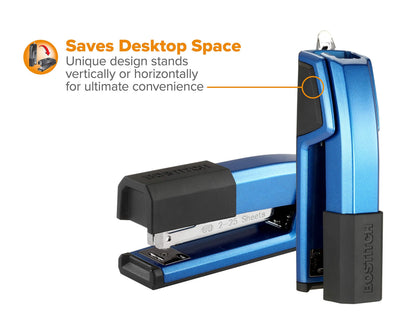 Bostitch Office Epic Metal 3 in 1 Stapler, 25 Sheet Capacity, Includes 210 Staples in Staple Storage Compartment & Integrated Remover,