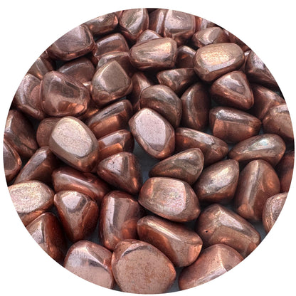 GAF TREASURES Wholesale Copper Tumbled Stones, Polished Natural Copper Gemstone, Copper Polished Rocks (Copper, 0.25 Pound)