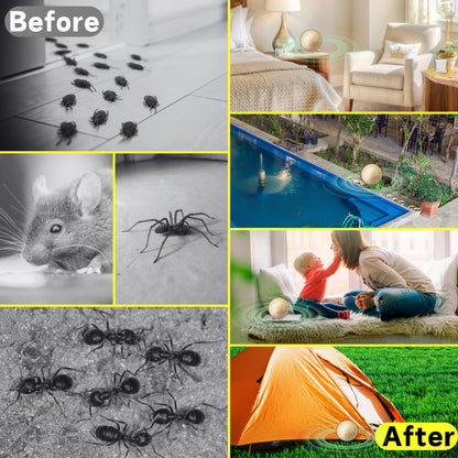 Natural Peppermint Spider Repellent Indoor Pet Safe & Ant Control Balls,Rodent Repellent for Car Engine, Home Storage, Fresh Mint Scent, Safe for Kids and Pets