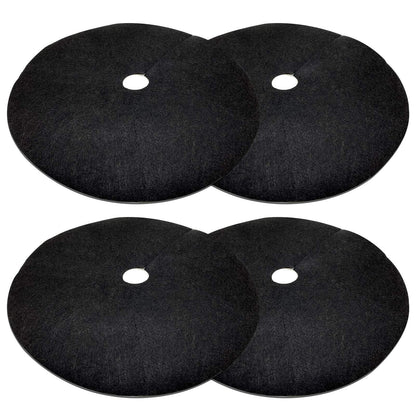 EBaokuup 4 Pack 32.3 Inch Non-Woven Tree Mulch Ring - Degradable Tree Protector Mat, Reusable Tree Weed Barrier Mat for Weed Control Root Protection