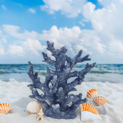 Etlemonde Beach Coastal Decor Coral Reef Home Decor Coral Statue Sculpture Home,Desk,Bathroom,Desktop Shelf Statue,Marine Themed Gifts