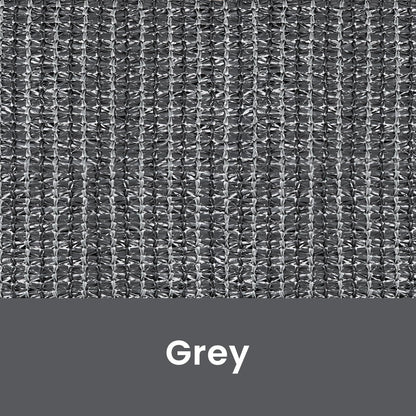 Breezombra 8'W x 8'H Gray Patio Shades Roll up Outdoor Roller Shade Crank Wand Blind Cordless, 90% UV Blocking & Privacy Protection for Porch|Gazebo|Pergola|Backyard (2 Splicing Tube, 1 Fabric)